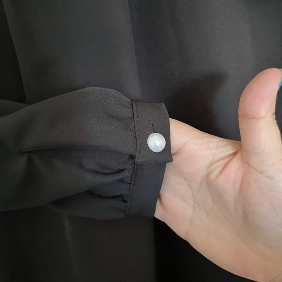 Eloquii Stylish Black Dress with Bow Detail - Picture 3 of 4